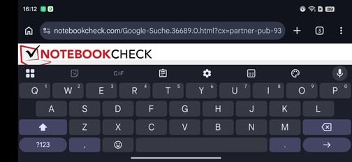 Oppo Find X9s Pro: Teclado padrão