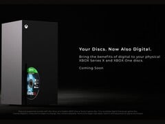 Um pôster destacando a iniciativa “Xbox Disc to Digital”