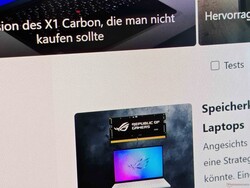 Efeito de rasterização claramente visível (ligeiramente amplificado pela câmera)