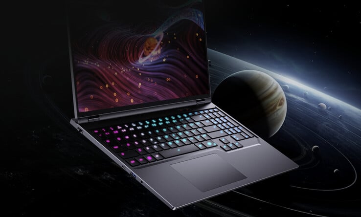 O Chuwi GameBook também possui um teclado RGB multizona. (Fonte da imagem: Chuwi)
