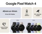 Imagem promocional oficial do Pixel Watch 4. (Fonte da imagem: Evan Blass no X)