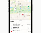 Apple's Find My network pode agora ser usado para rastrear produtos que não sejamApple como e-bikes, fones de ouvido, e etiquetas de localização. (Imagem via Apple)
