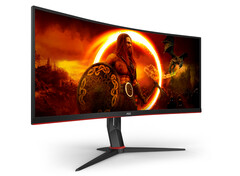 O AOC Gaming CU34G2XP/BK tem quatro saídas de vídeo. (Fonte da imagem: AOC)