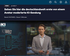 KI-Welt: A Welt TV lança o primeiro programa de notícias totalmente produzido por IA na Alemanha (Fonte da imagem: Welt TV)
