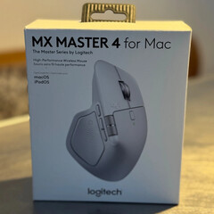 A suposta embalagem de varejo do MX Master 4 para Mac. (Fonte da imagem: eBay)