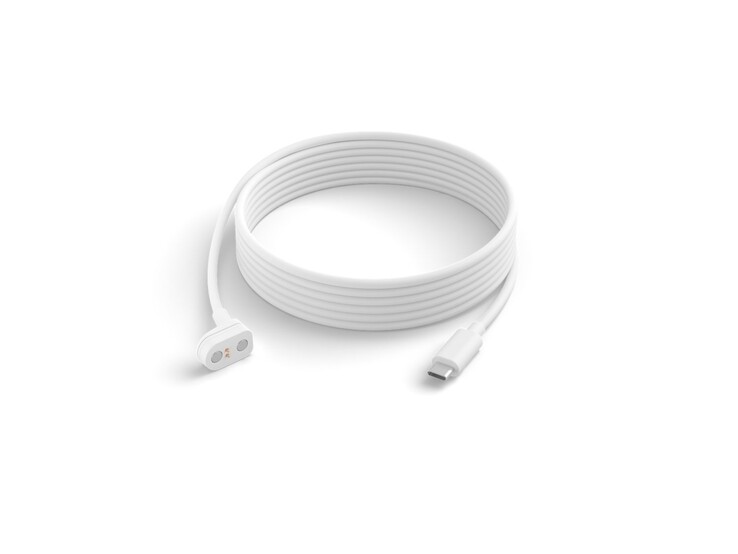 Um novo cabo de alimentação USB-C da Philips Hue Secure Camera. (Fonte da imagem: Philips Hue)
