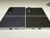 O Samsung Galaxy S25 Edge é quase 30% mais fino que o Galaxy S25 Ultra. (Fonte da imagem: @OnLeaks / Android Headlines)