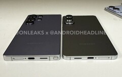 O Samsung Galaxy S25 Edge é quase 30% mais fino que o Galaxy S25 Ultra. (Fonte da imagem: @OnLeaks / Android Headlines)