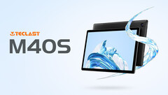 A Teclast M40S tem um display de 1080p com bisel relativamente fino. (Fonte da imagem: Teclast)