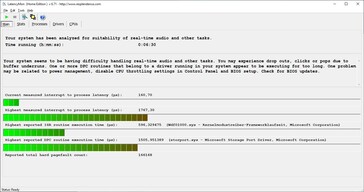 Acer Predator Triton 300 - Estatísticas do LatencyMon
