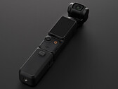 O DJI Osmo Pocket 3 em seu suporte de bateria. (Fonte da imagem: @Quadro_News)