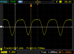 OLED cintilante acima de 51% (357,1 - 367,6 Hz)