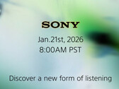 O teaser da Sony aparentemente se refere aos novos LinkBuds, e não ao próximo WF-1000X. (Fonte da imagem: Sony - editado)