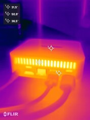 Teste de estresse do Geekom A5 Pro (atrás)