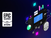 A Epic Games Store, cujo logotipo é mostrado acima, não indica se um jogo foi desenvolvido usando IA. (Fonte da imagem: Epic Games)