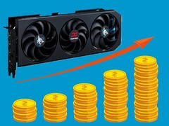 O PowerColor Hellhound RX 9070 XT pode acabar custando mais de US$ 700 em alguns meses. (Fonte da imagem: PowerColor, Pixabay, editado)