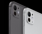 Apple iPad Pro M5 em preto e prata espacial, mostrando seu corpo fino e uma única câmera traseira. (Fonte da imagem: Apple)