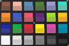 ColorChecker Passport: The lower half of each area of colour displays the reference colour