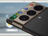 O Google Pixel 8 Pro (conceito feito por ventilador retratado) e o Pixel Tablet Pro devem ser lançados em 2023. (Fonte de imagem: Science and Knowledge &amp; Google - editado)