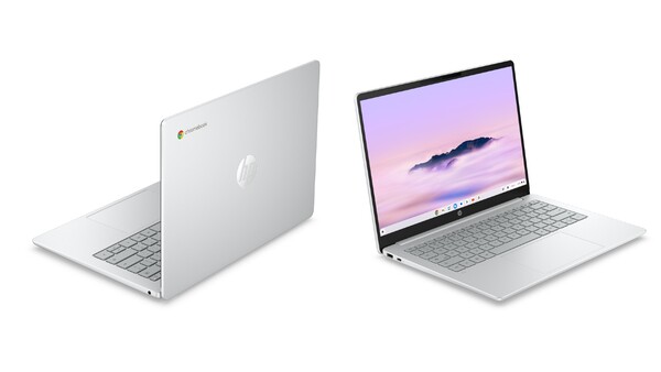 HP Chromebook 14 (2026) em Glacier Silver. (Fonte da imagem: HP)