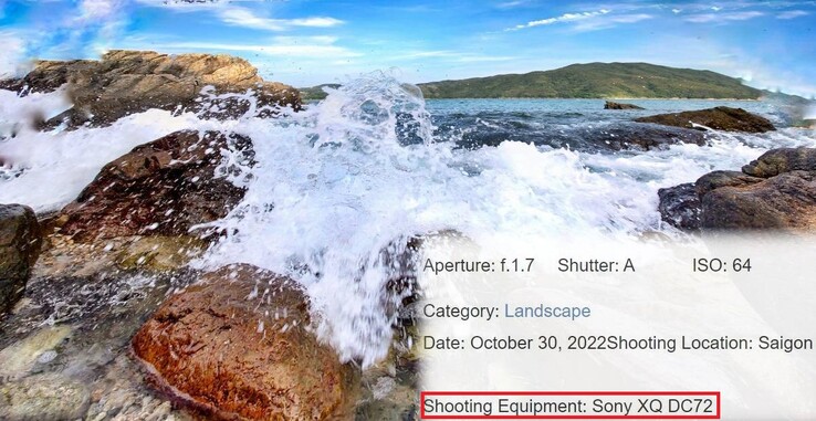"Xperia 1 V" shot. (Fonte da imagem: rcalex on DCFever - editado)