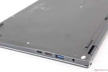 O design do chassi é afiado para um laptop barato