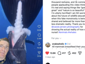 GatorChris explica em um vídeo que as baleias não se alimentam dessa forma