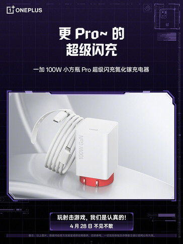 O carregador rápido USB-C de porta única de 100 W
