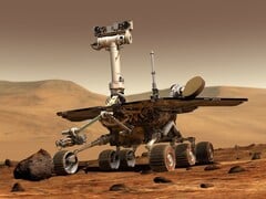 Uma imagem mostrando um rover marciano. (Fonte da imagem: WikiImages - Pixabay)