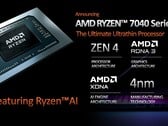 Alguns processadores Ryzen 7040 Phoenix-HS incluirão um motor AMD XDNA AI. (Fonte: AMD)