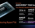 Alguns processadores Ryzen 7040 Phoenix-HS incluirão um motor AMD XDNA AI. (Fonte: AMD)