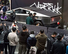 A Cybertruck não pode ser vendida na China, para desgosto dos fãs locais da Tesla (imagem: SZNews/Weibo)