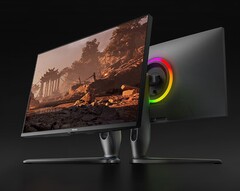 O Hisense 27G7K-PRO apresenta um anel de LED RGB na parte traseira (Fonte da imagem: Hisense)