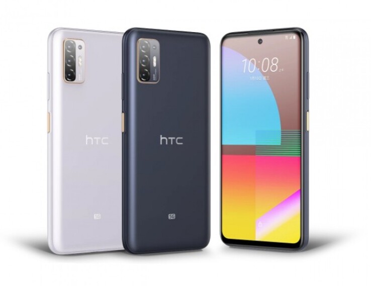 O Desire 21 Pro 5G em ambas as cores disponíveis. (Fonte: HTC)