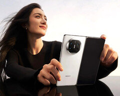 O novo Huawei Mate X tem um compartimento de câmera ajustado que protege os mesmos sensores. (Fonte da imagem: Huawei)