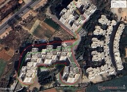 Navegação em um campus residencial denso