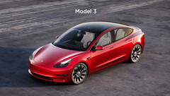 O Modelo 3 dentado mais um choque de preço de 2022 (imagem: Tesla)