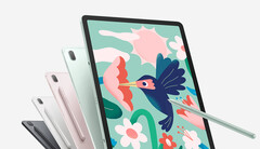 A Samsung não lança um tablet com a marca FE desde 2021, Galaxy Tab S7 FE na foto. (Fonte da imagem: Samsung)
