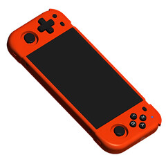 O XU40 H55 parece ter como modelo o Switch Lite, mas com um d-pad e um joystick esquerdo reposicionados. (Fonte da imagem: XU Retro via Retro Handhelds)