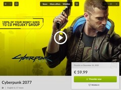 Cyberpunk 2077 no GOG Galaxy, lista de realizações parciais vazamentos on-line (Fonte: Própria)