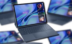 O Dell XPS 9315t 2 em 1 conversível parece nítido em um azul sutil. (Fonte da imagem: @evleaks - editado)