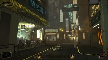 Na imagem: uma captura de tela do jogo Deus Ex: Human Revolution – Director’s Cut.