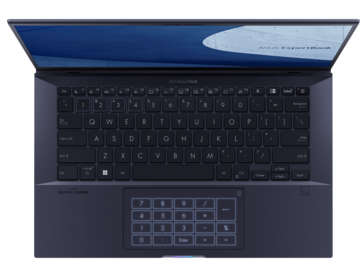 Asus ExpertBook B9 - Teclado. (Fonte de imagem: Asus)