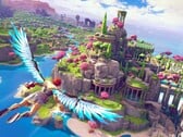 Uma imagem mostrando Fenyx em Immortals Fenyx Rising.