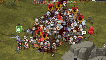 Uma imagem mostrando uma batalha entre dois exércitos em Norland.