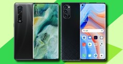 O Oppo Find X2 Pro e o Reno4 Pro 5G utilizam o ColorOS Android overlay. (Fonte de imagem: Oppo - editado)