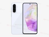 UM "Galaxy A36". (Fonte da imagem: Giznext x OnLeaks)