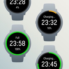 A hora é mostrada durante o carregamento