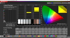 CalMAN ColorChecker (espaço de cor alvo P3)