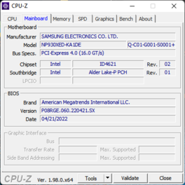 Placa principal CPU-Z